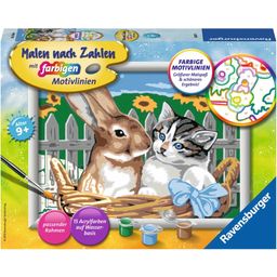 Painting by Numbers - Cute Friends (PACKAGE AND INSTRUCTIONS IN GERMAN)