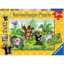 Puzzle - Krtek, vrtna zabava s prijatelji, 2 x 12 delov - 1 k.