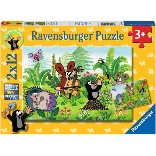 Puzzle - Krtek, vrtna zabava s prijatelji, 2 x 12 delov - 1 k.