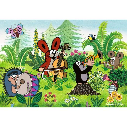 Puzzle - The Mole, garden party with friends, 2x12 pieces - 1 item