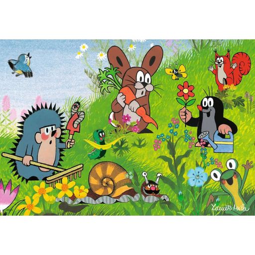 Puzzle - The Mole, garden party with friends, 2x12 pieces - 1 item
