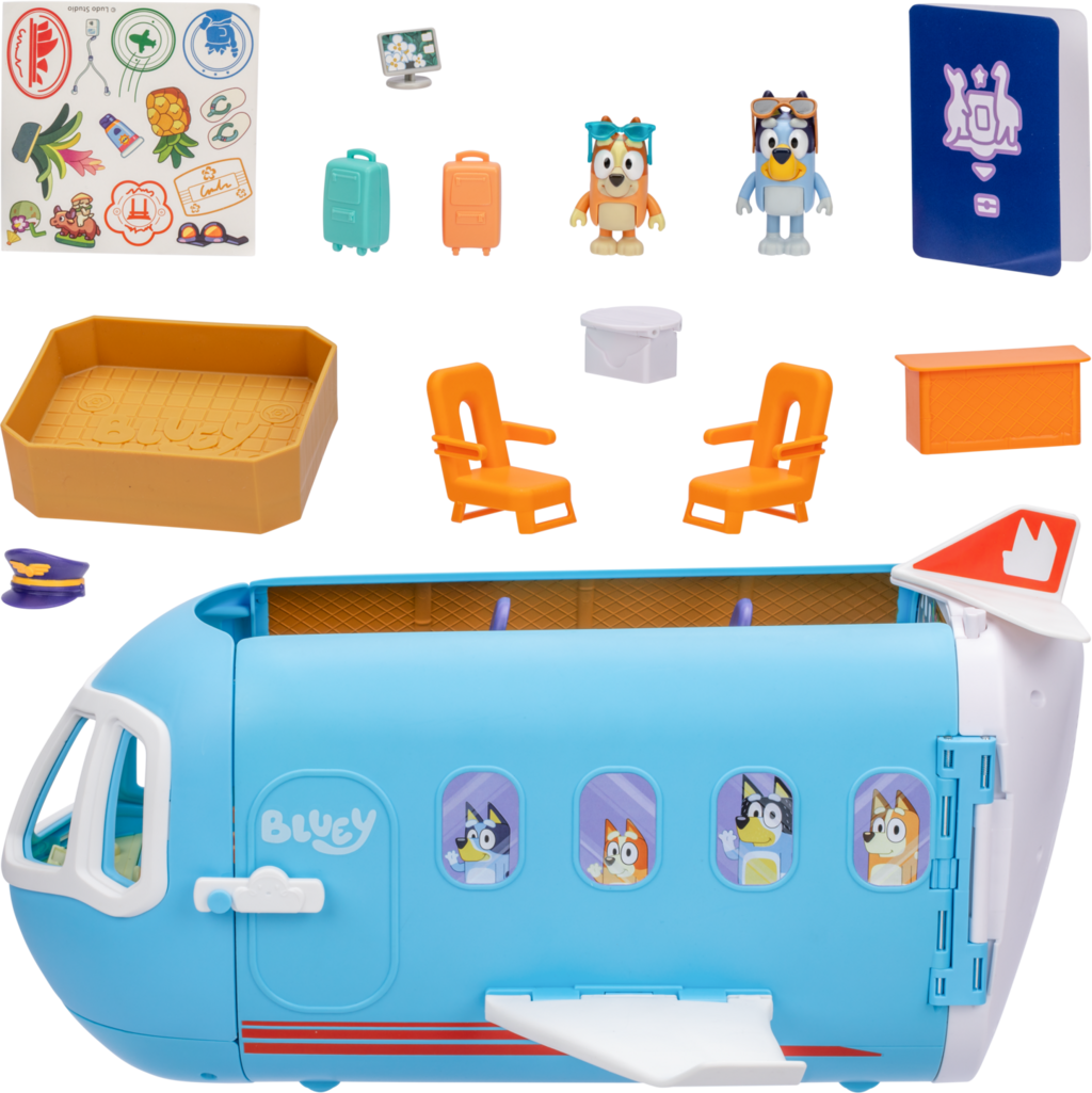 Bluey Set Trasformabile 3 in 1 - Aeroplano - 1 pz.