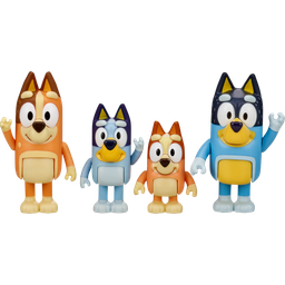 Bluey Confezione con 4 Personaggi (Famiglia) - 1 pz.