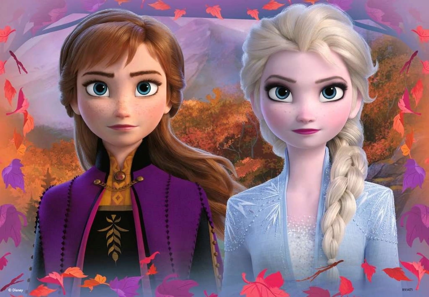 Pussel - Frozen, Resan till det okända, 2x12 bitar - 1 st.