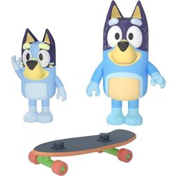 Confezione con 2 Personaggi - Skateboard - (BLUEY & BANDIT)