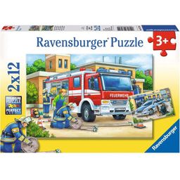 Puzzle - Polizia e Vigili del Fuoco, 2x12 pezzi - 1 pz.