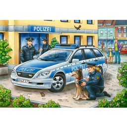 Puzzle - Police And Fire Brigade, 2 x 12 Pieces - 1 item