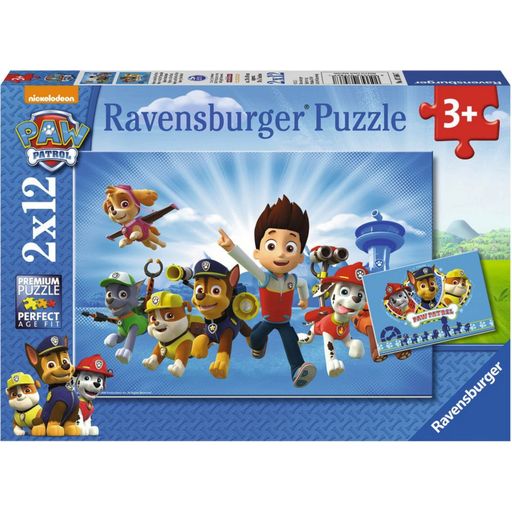 Puzzle - Ryder and Paw Patrol, 2x 12 Pieces - 1 item