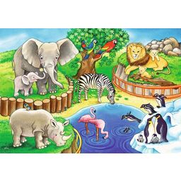Ravensburger Puzzle - Animali dello Zoo, 2 x 12 Pezzi - 1 pz.