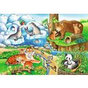 Puzzle - Animals In The Zoo, 2 x 12 Pieces - 1 item