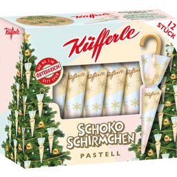 Küfferle Chokladparaplyer PASTELL 12 st.