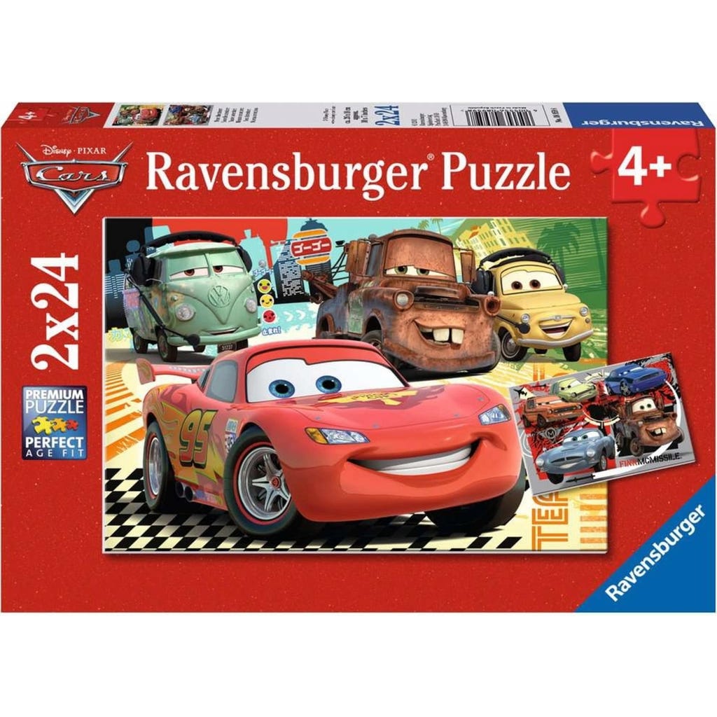 Ravensburger Puzzle - Cars New Adventures, 2x 24 Pieces - Playpolis