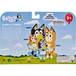 Bluey Confezione con 4 Personaggi (Famiglia) - 1 pz.