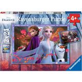 Puzzle - Frozen, Frosty Adventures, 2 x 24 delov