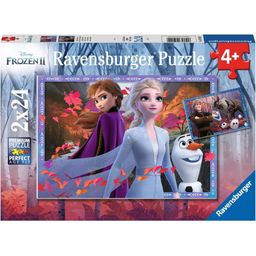Puzzle - Frozen, Avventure Ghiacciate, 2 x 24 Pezzi