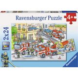 Ravensburger Puzzle - Helden im Einsatz, 2x24 Teile