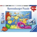Puzzle - Kunterbunte Unterwasserwelt, 2x24 Teile - 1 Stk