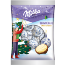 Christbaumkugeln Milchcreme zum Aufhängen - Silber