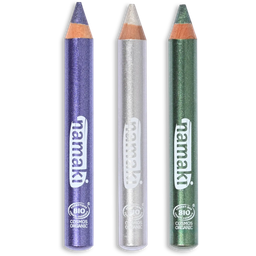 namaki Set of 3 Glitter Skin Colour Pencils - Moonlight