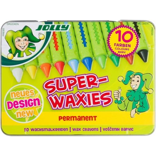 JOLLY Superwaxies Classic Wax Crayons, 10 - 10 items
