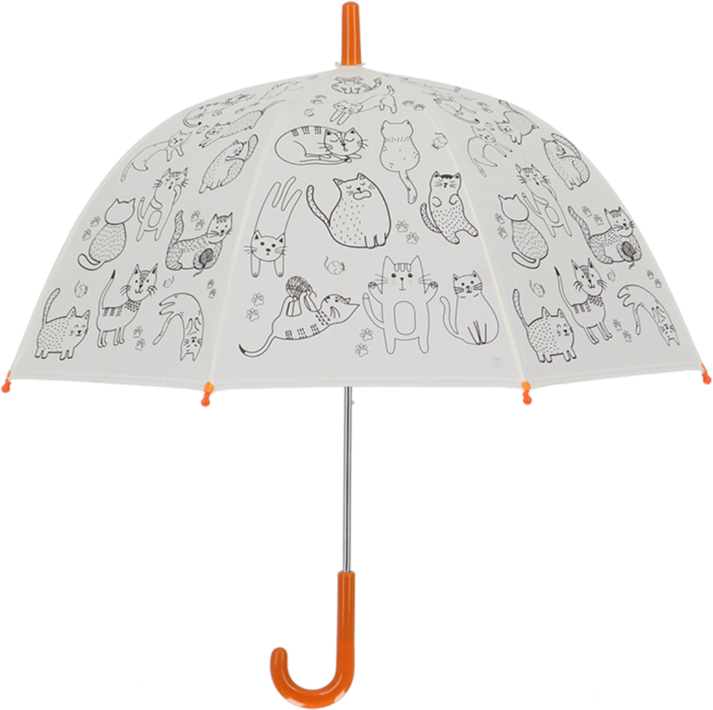 Esschert Design Paraguas para Colorear - Gatos