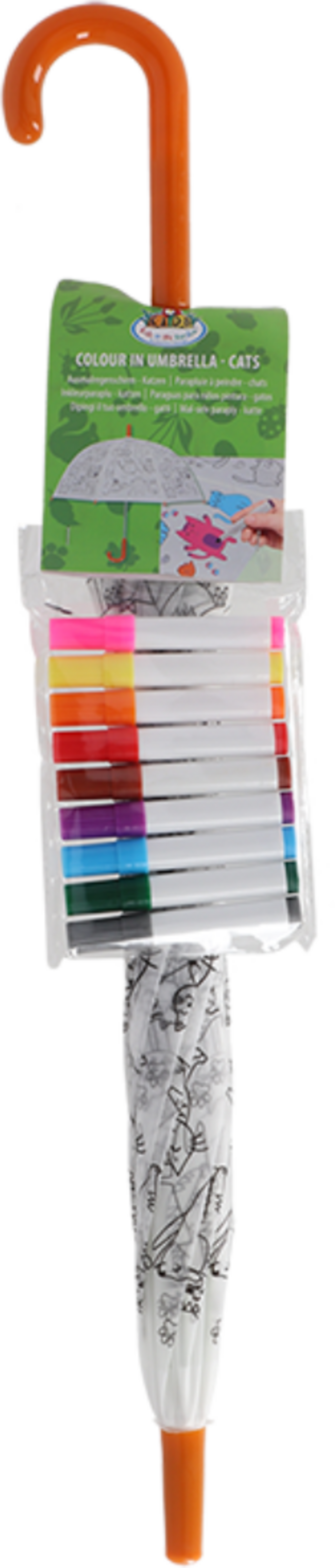 Esschert Design Paraguas para Colorear - Gatos