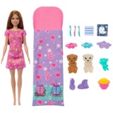 Barbie Doll and Puppy Pyjama Party Playset