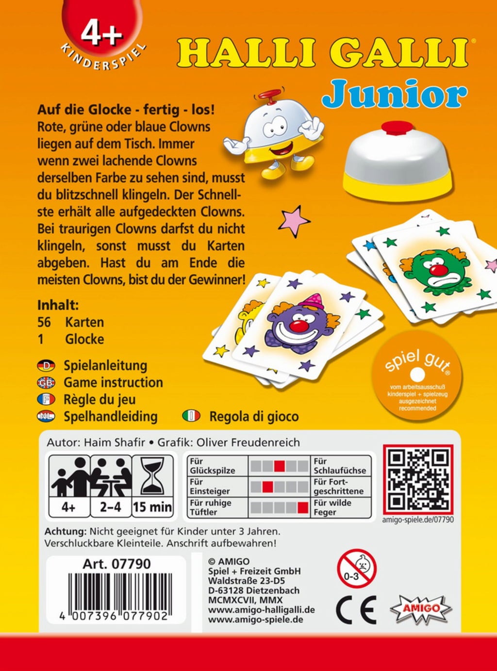 Halli Galli Junior (CONFEZIONE E ISTRUZIONI IN TEDESCO) - 1 pz.