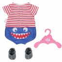 Zapf Creation Pyjama und Clogs Blau 43 cm