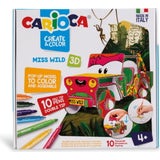 Carioca Create & Color Miss Wild 3D