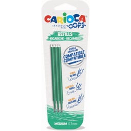 Carioca OOPS Erasable Pens Refill - Green