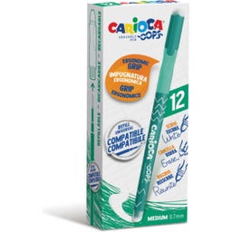 Carioca Caja de Rotuladores Oops Borrables - Green