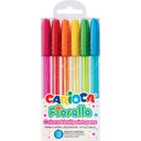 Carioca Fiorella Colored Pens - 6 items