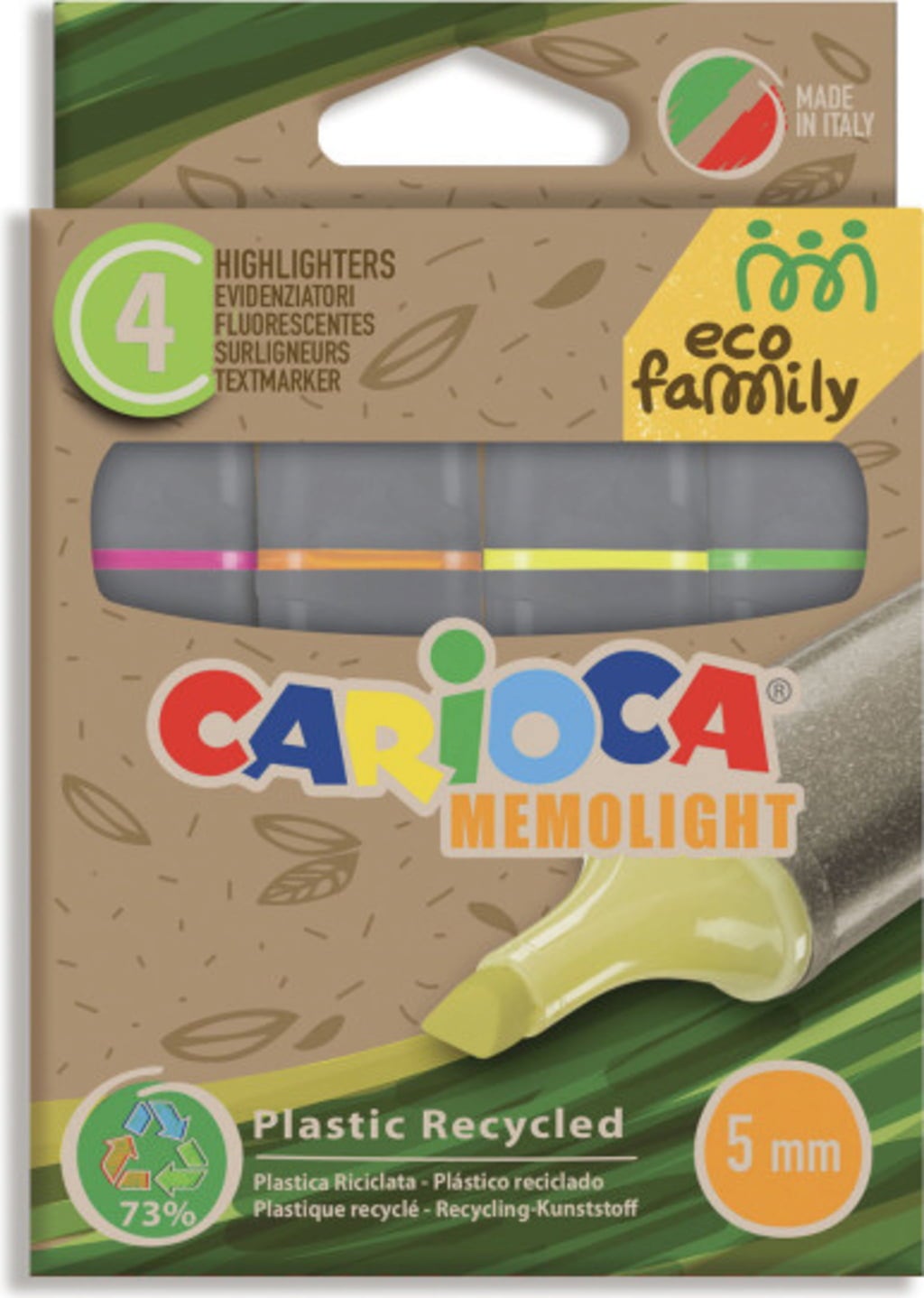 Carioca Evidenziatori Eco Family Memolight