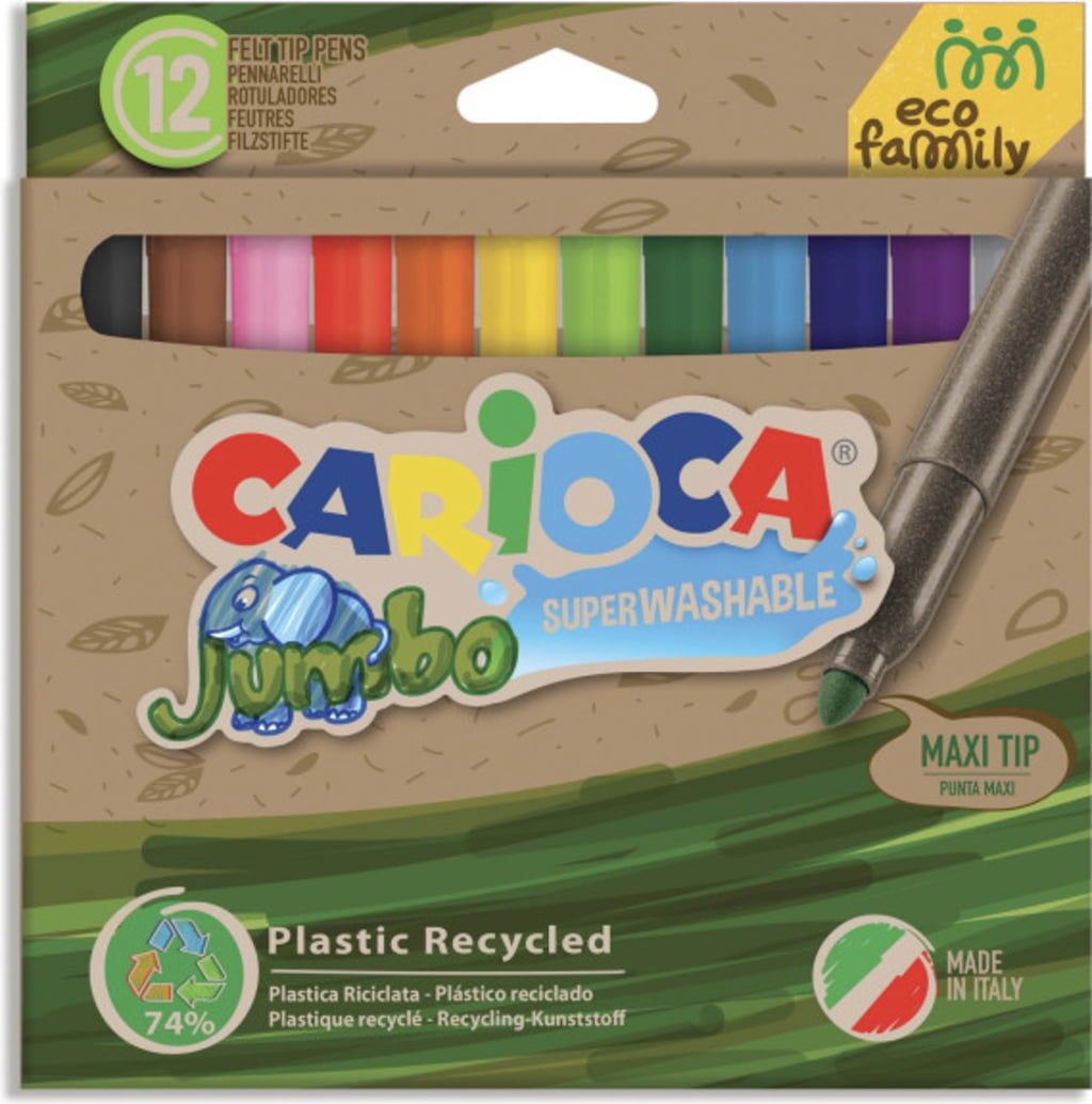 Carioca Eco Family Jumbo Felt Tip Pens
