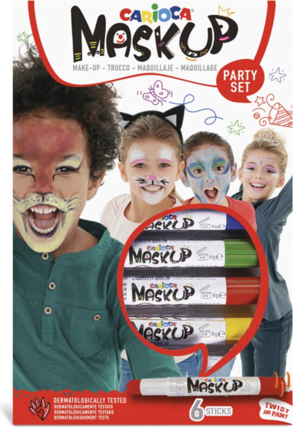 Carioca Mask Up Party Face Paint Stick