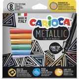 Carioca Metallic Fine Felt Tip Pens