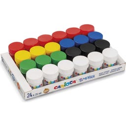 Carioca Tempera in Vasetti 25 ml - 24 pz.