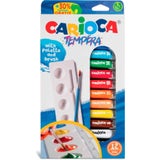 Carioca Tempera Tubes 10ml + Brush