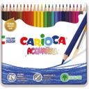 Carioca Acquarell Pencils Tin Box - 24 items