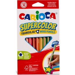 Carioca Matite Triangolari Maxi Supercolor - 12 pz.