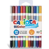 Carioca BiColor Double Felt Tip Pens