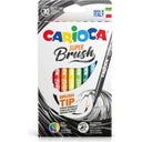 Carioca Super Brush Felt Tip Pens - 10 items