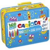 Carioca Metal Case Felt Tips & Coloring Album