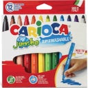 Carioca Jumbo Felt Tip Pens - 12 items