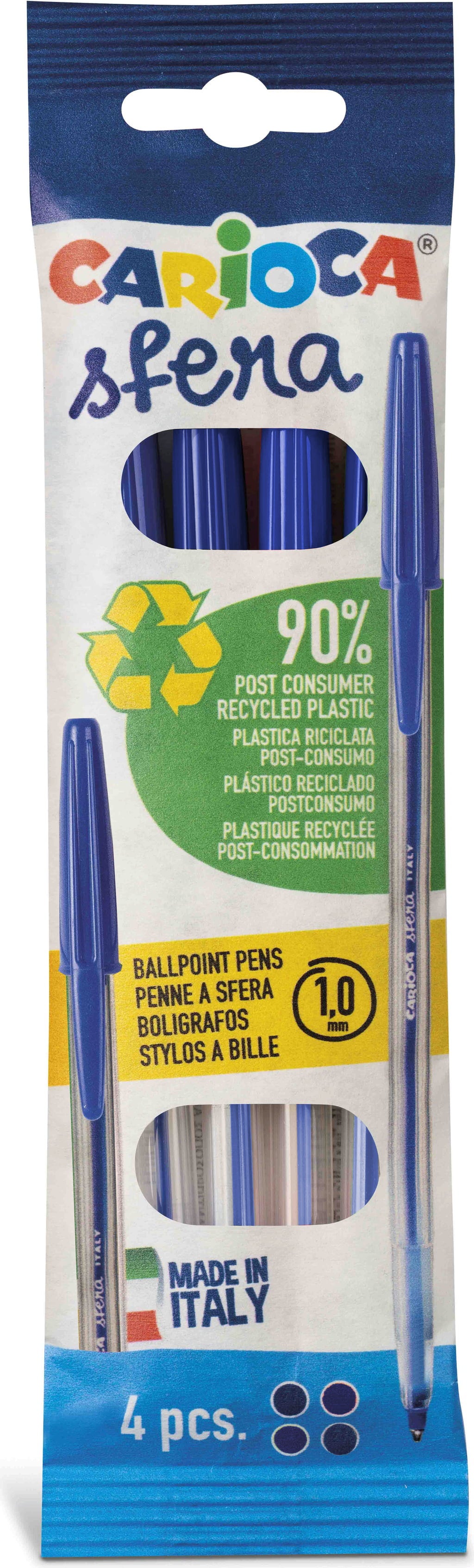 Carioca Penne Sfera Blu - 4 pz.