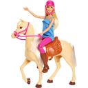 Pferd und Barbie-Puppe - 1 Stk