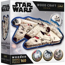 Wooden Puzzle 160 pieces - Star Wars Millennium Falcon - 1 item