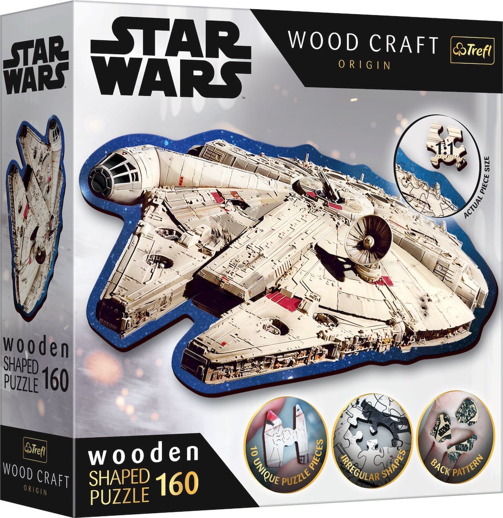 Holz Puzzle 160 Teile - Star Wars Millennium Falcon - 1 Stk