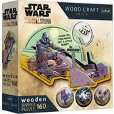 Wooden Puzzle 160 pieces - Star Wars The Mandalorian Grogu & Mandalorian